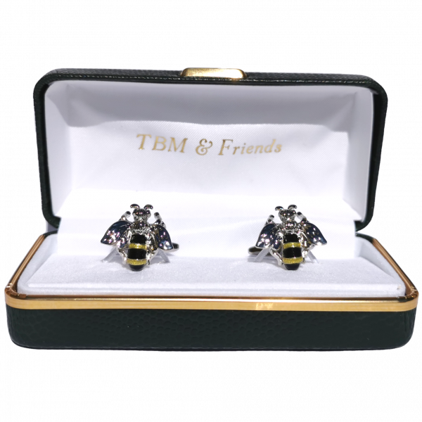 The Bees Knees Cufflinks in TBM and Friends presentation box