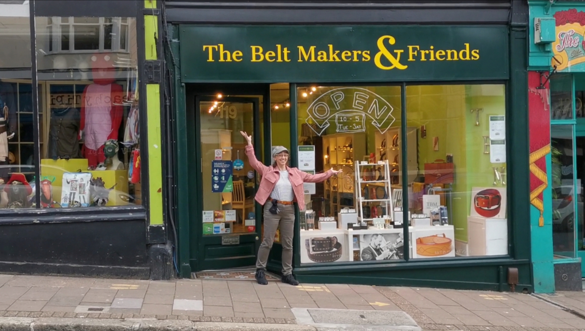 Video thumbnail of me outside the rebranded shop front
