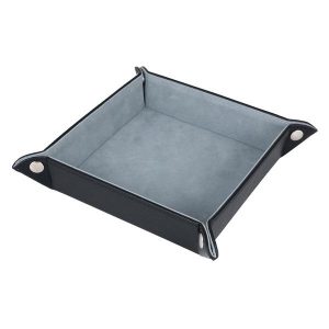 Valet Tray - Black Textured Leatherette AC-0009a