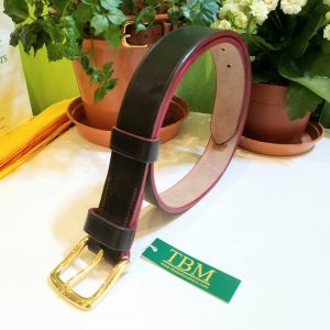 Belt - Devon Classic in Black and Red by The Belt Makers