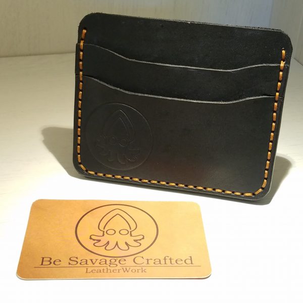 Card Slip - Black and Brown by Be Savage Crafted