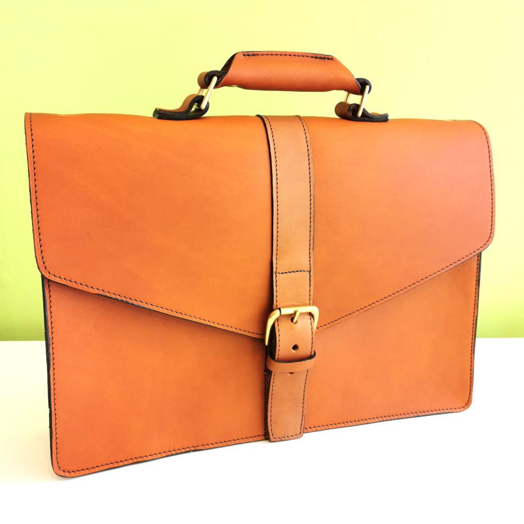 Essential Briefcase by Henry Tomkins Leather main