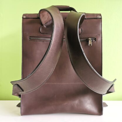 Large Bookbag by Henry Tomkins Leather back