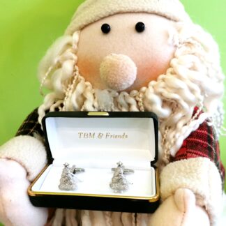 Dave recommends Christmas Tree cufflinks from Dalaco