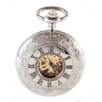 Mechanical Pocket Watch with Window from Dalaco front closed