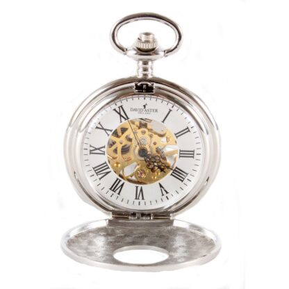 Mechanical Pocket Watch with Window from Dalaco front open