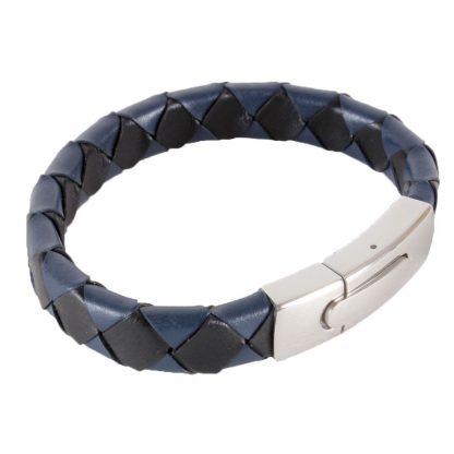 Bracelet - Blue and Black with Steel Clasp B-16 from Dalaco