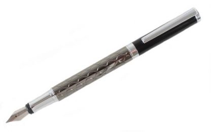 Grey and Black Wave Fountain Pen from Dalaco
