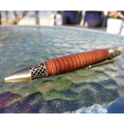 Leather Pen - Celtic Pattern image 1 by Leather Pens of Somerset
