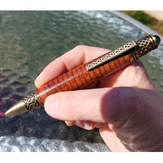 Leather Pen - Celtic Pattern image 3 by Leather Pens of Somerset