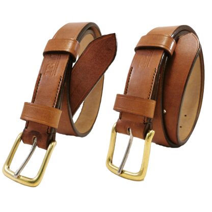TBM Classic Chestnut Brown Baker leather belts