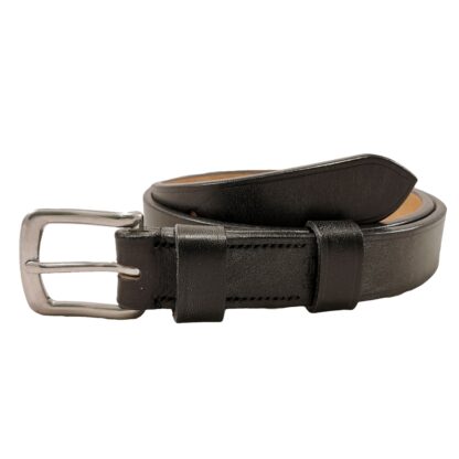 TBM belt in Bakers Black leather 114 sswe head and tail