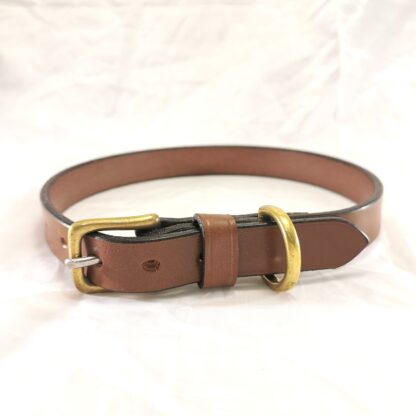 Dog Collar - Classic Style in Conker by Collar and Cuffs - Large, front