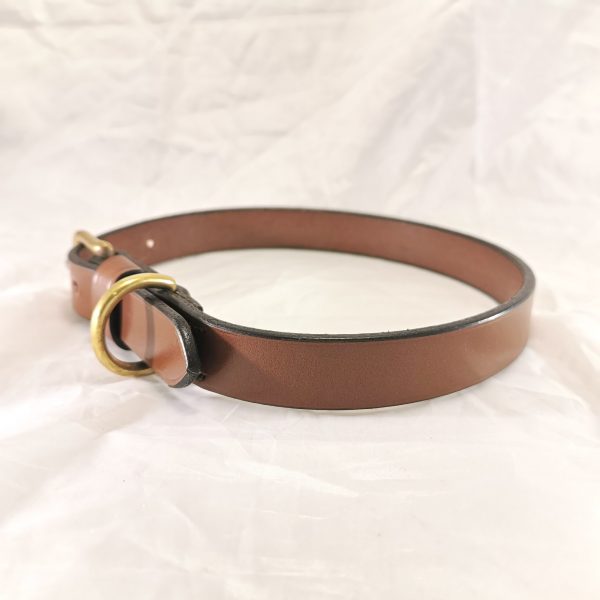 Dog Collar - Classic Style in Conker by Collar and Cuffs - Large, side 1