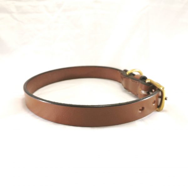 Dog Collar - Classic Style in Conker by Collar and Cuffs - Large, side 2