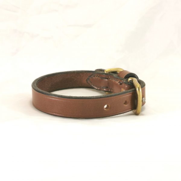 Dog Collar - Classic Style in Conker by Collar and Cuffs - Small, side 2