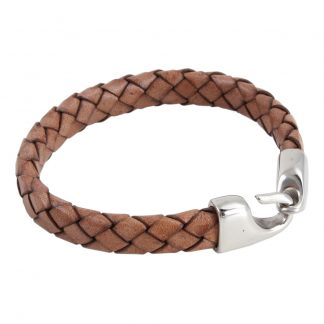 Bracelet - Rustic Brown with Hook Clasp B-10
