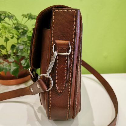 Satchel - in Brown by Be Savage Leather right