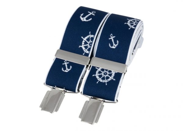 Braces in Navy with White Nautical Theme from Dalaco