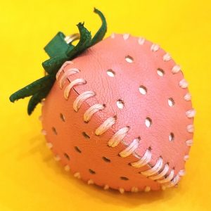 Keyring - Adorable Strawberry by Be Savage Crafted, pose main