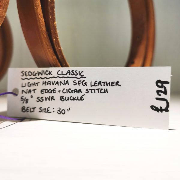Belt - Classic Skinny in Light Havana and Natural, ticket details