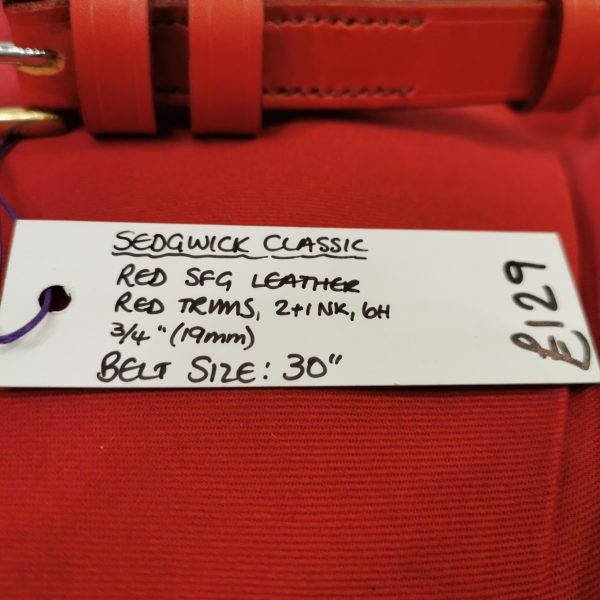 Belt - Classic Skinny in Red, belt size 30 inch ticket details